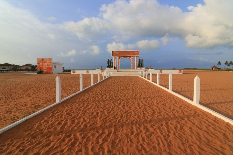 Red sands in Benin, West Africa.