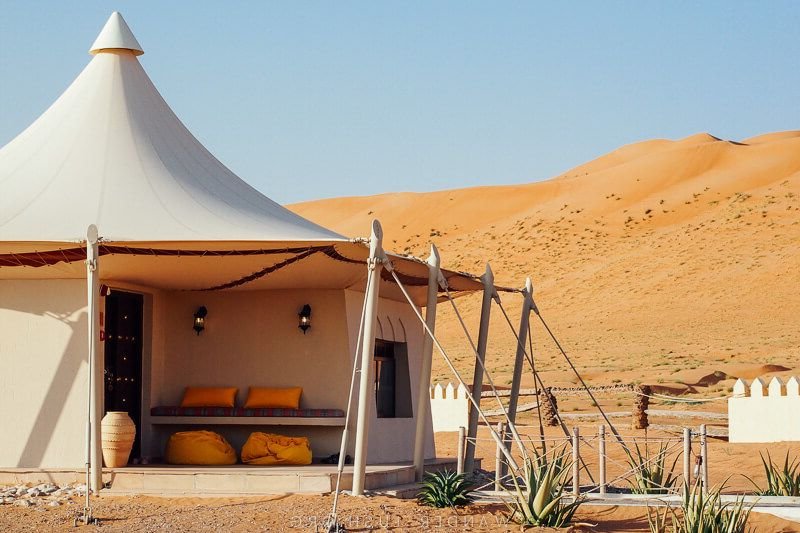 A desert camp in Oman.