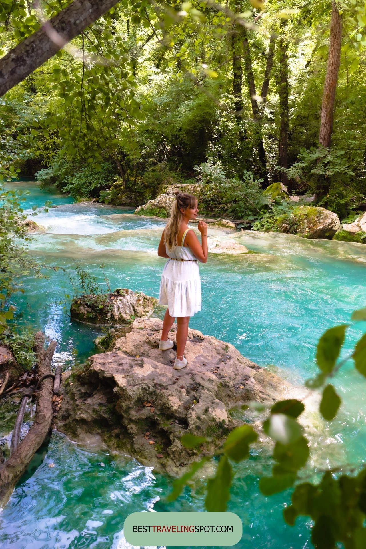 Elsa Trail waterfall tuscany italy