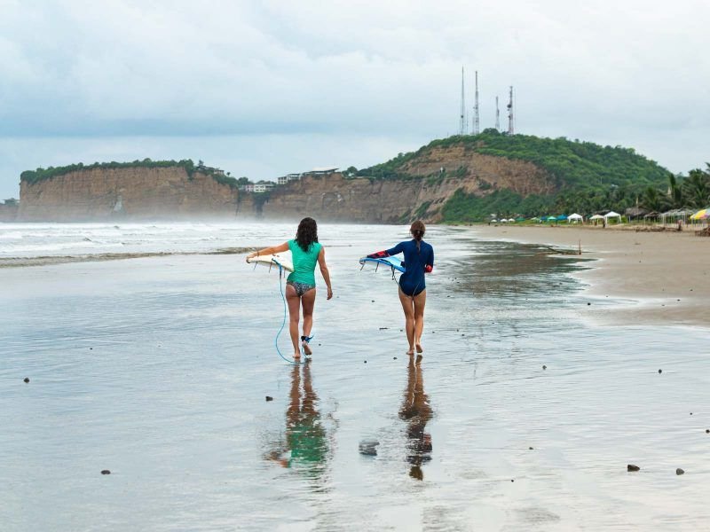 Olon, Ecuador has beautiful beaches for surfing!