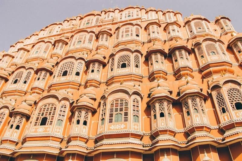 India is one of the cheapest places in the world to live and travel to and you can see majestic temples like this one.