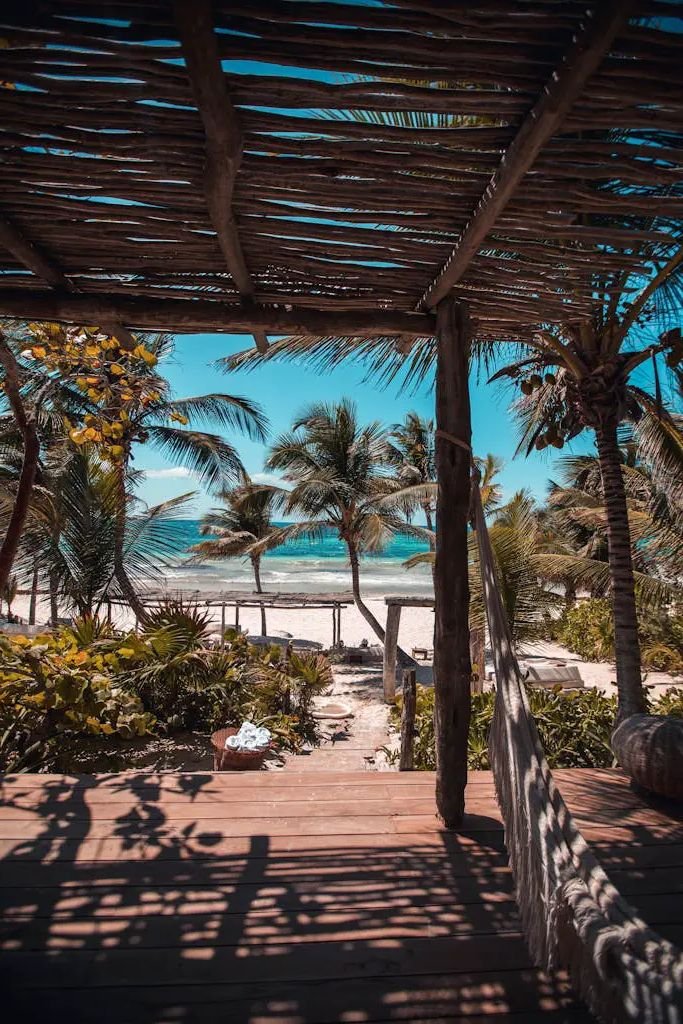 Empty Balcony Near Beach
