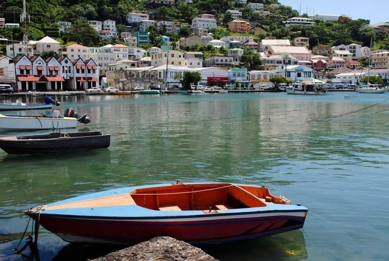 Enjoy the harbor views of the Caribbean island, Grenada.