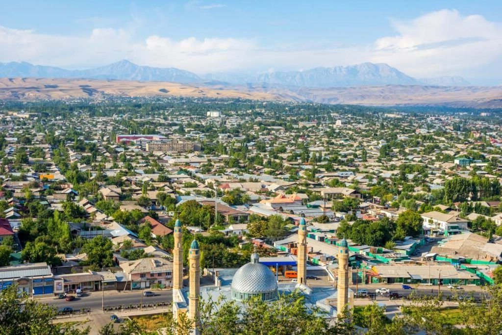 The view overlooking the city in Kyrgyzstan is incredible.