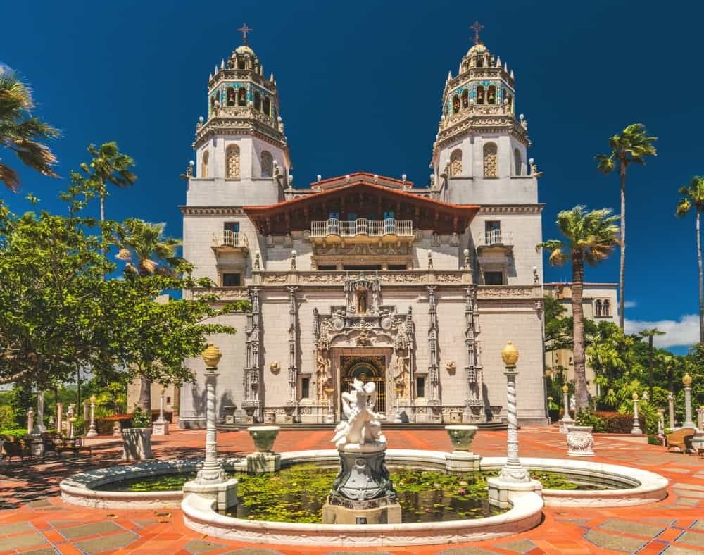 Hearst Castle is an amazing castle in America