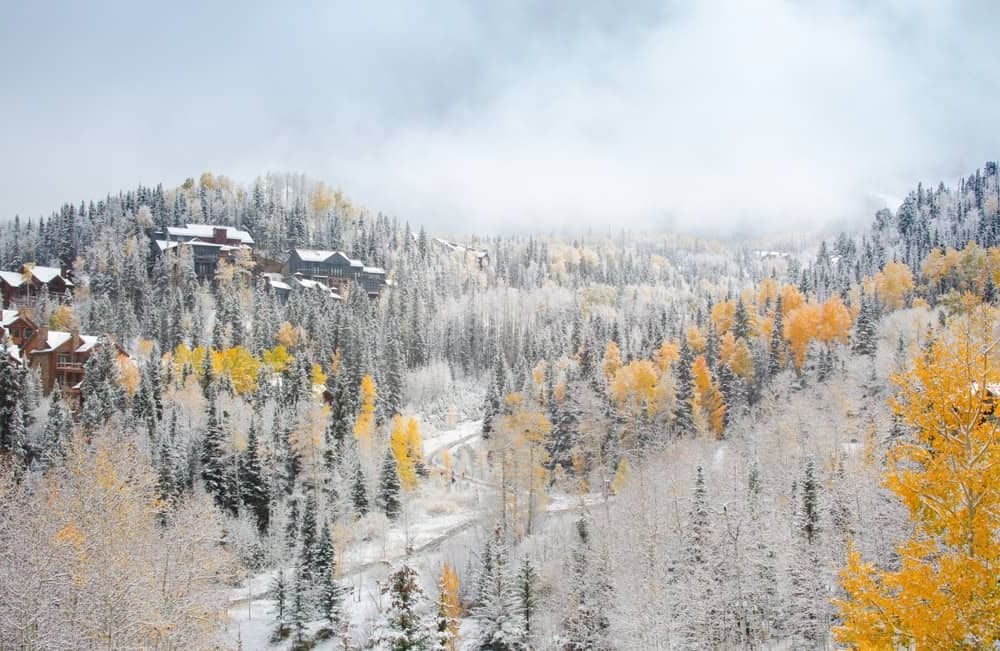 Telluride Snow Capped Mountains