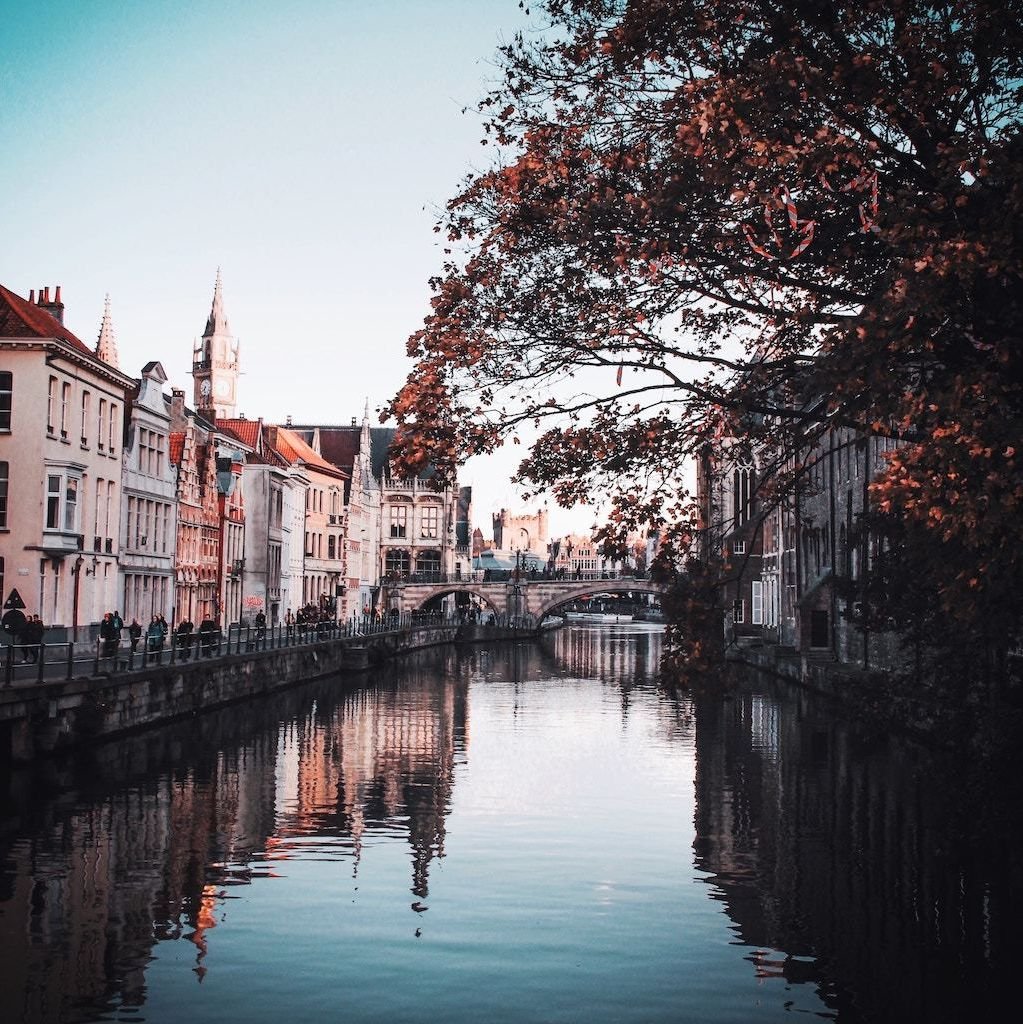 Ghent, Belgium in the fall