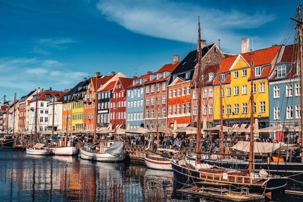 Colorful houses in Copenhagen