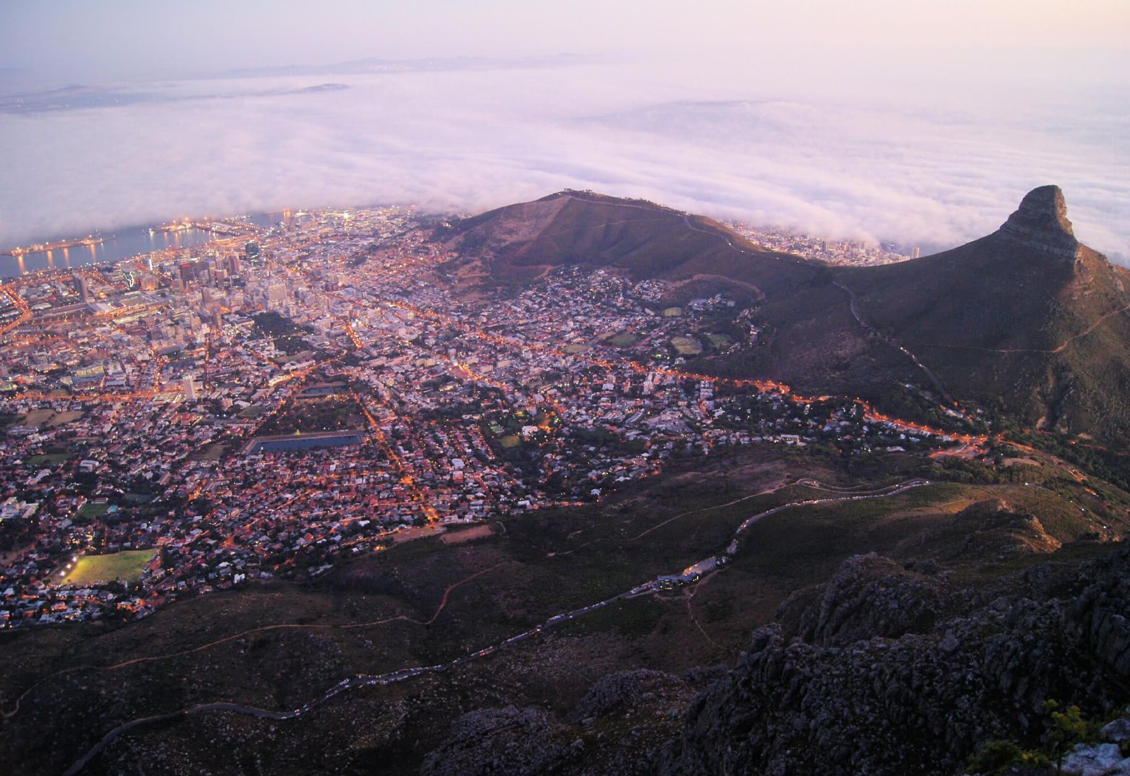 View From Lion's Head, Cape town, South africa